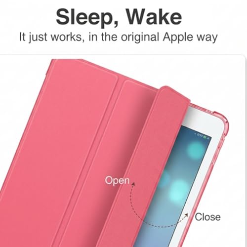 Image of MOCA Case for 7.9 inch inch iPad mini 1 Mini 2 Mini 3 iPad A1432 A1454 A1455 A1489 A1601 A1490 A1491 A1599 A1600 Translucent Back Stand Flip Cover case (Water Melon)