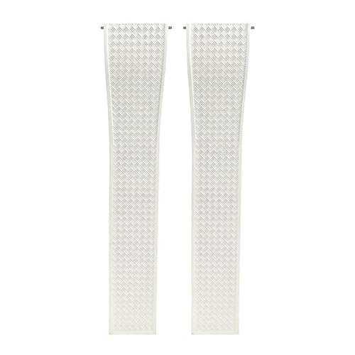 [-ł] 18mm 19mm 20mm 21mm 22mm tbfSXgbv FKM IK ZCR[ EHb`oh NCbN[X \tg Y uXbg EHb`ANZT[(White-No buckle,19mm)