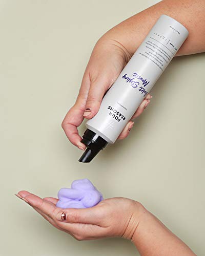 Four Reasons Violet Styling Mousse For Blonde Hair- Neutralizes Yellow Tones With Violet Pigment For Cool Toned Hair- Anti-Brass, Vegan & Paraben-Free Volumizing Hair Mousse For Texture & Smooth Hair 6.63 Fl Oz #TOP2