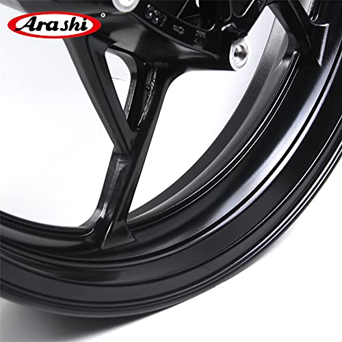 Arashi 3.5 x 17 inch Front Wheel Rim for Kawasaki Z900 Z650 Ninja 650 2017-2023 / Z900 SE 2022-2023 Motorcycle Replacement Accessories Z 900 650 Ninja650 Black 2018 2019