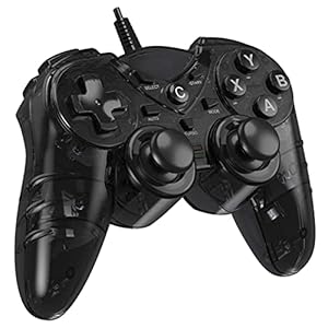 NBCP Game Controller for PC PS3,wired PS3 Controller for Windows 7/8 /8.1/10/ Laptop, TV Box USB Steam Gamepad joystick Joypad with Dual Vibration feedback Turbo Trigger
