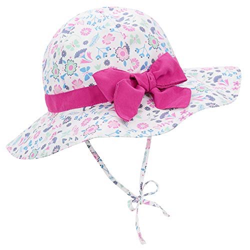 Durio Toddler Hat Wide Brim Toddler Sun Hat Summer Beach Toddler Hats For Girls Toddler Girl Hat H White Flower 2-4T #TOP17