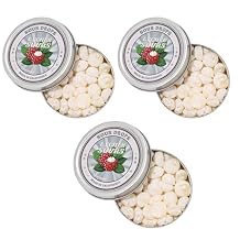 Sour Drops - Lychee Sour Hard Candy - Small Batch - No Artificial Dyes, Vegan & Gluten Free - 3 Gift Tins 100g Each