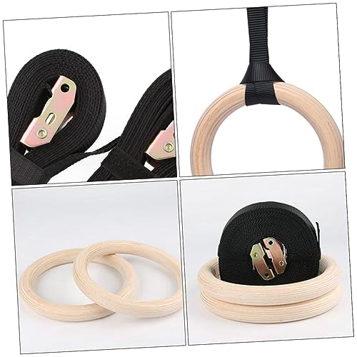 Anillas de gimnasia de madera para ejercicio y fitness miniatura 6
