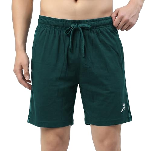 Image of Amul Comfy Men Ultra Soft Cotton-Rich Drawstring Lounge Shorts