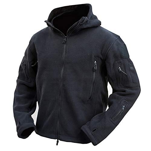 Kombat UK - Forro Polar Militar con Capucha, diseño de misión de reconocimiento, Hombre, Color Negro, tamaño M Cover
