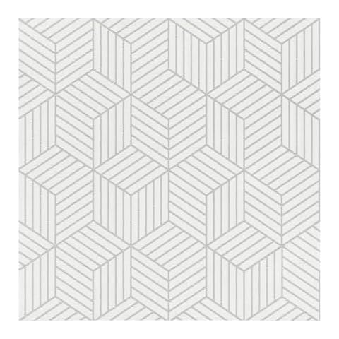 Peel and Stick Floor Tile, Self Adhesive and Removable Vinyl Flooring, Easy Installation, Grey Geometric Floor Tiles Peel and Stick Waterproof for Bathroom Kitchen Laundry Room, 12x12inch (10 PCS) Cover