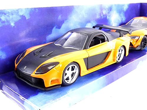 Jada Fast & Furious 1:32 Han's Mazda RX-7 & Toyota GR Supra Twin Pack miniatura 5