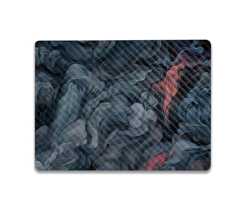 Image of MightySkins Carbon Fiber Skin Compatible with Microsoft Surface Laptop Go 3 (2023) Full Wrap Kit - Storm Cloud | Protective, Durable Textured Carbon Fiber Finish | Made in The USA