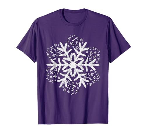 Mathematics Snowflake Christmas Math Men Women Kids T-Shirt