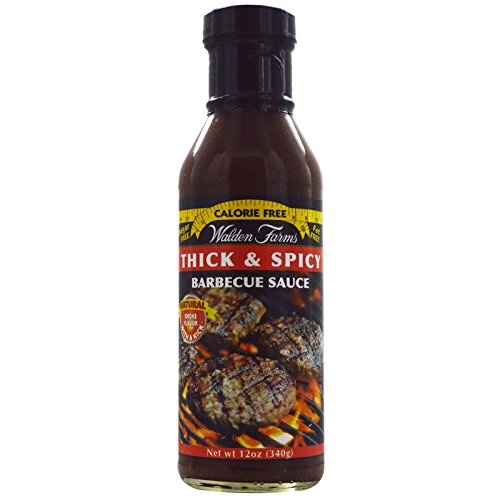 Walden Farms, Thick & Spicy Barbecue Sauce, 12 oz (Pack of 2)
