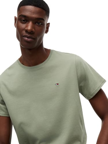 Tommy Jeans Herren TJM Xslim Jersey Tee Dm0Dm04411 S/S T-Shirt, Grün (Spring Olive), XXL 3