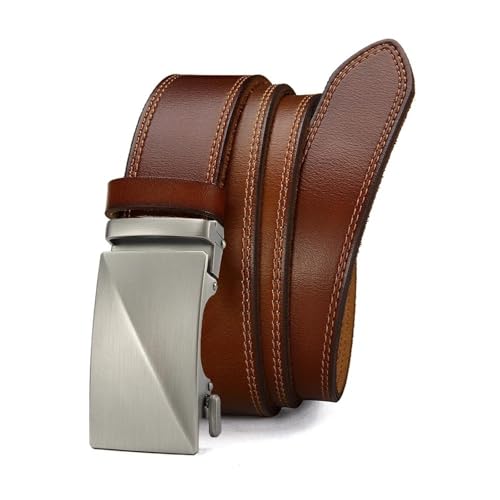 Ceinture en cuir homme à boucle automatique pour costume d'affaires