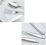 Sandmovie Stainless Steel Flatware Sets, Cutlery Sets, 30 Pieces, Service for 6
