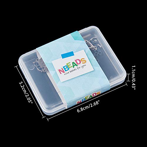 NBEADS 15pz ciondoli in acciaio inox, forme miste