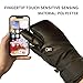 Jeorywoet Waterproof Gloves Women, 1 Pair Ski Gloves Women, Waterproof Ski Gloves, Thicken Snowboarding Mittens with Diagonal Zipper, Winter Warm Touchscreen Snow Gloves for Women & Men