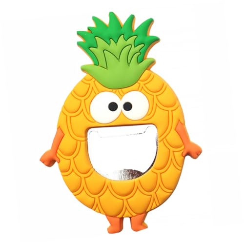 IWOWHERO Abrebotellas Magnético Piña Iman Refrigerador para Cocina Oficina Decoración Frigorífico