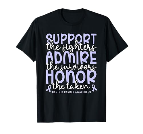 Cute Womens Lavender Gastic Cancer Awareness T-Shirt