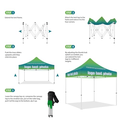 CUSTOMTREND Custom Canopy Tent 10x10