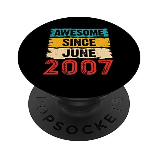 Regalos de 16 años de edad impresionante desde junio de 2007 para 16 cumpleaños PopSockets PopGrip Intercambiable