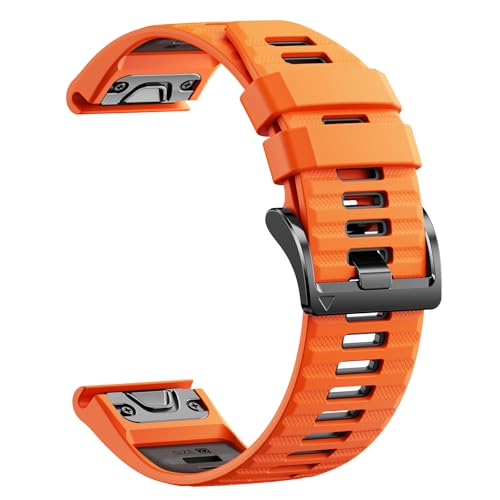 Kompatibel mit Garmin Fenix 6X Pro/6X/7X Pro/7X/5X/5X Plus/8 51mm Armband Marine-Silikon für Garmin Quickfit 26mm Armband für Instinct 2X Instinct 3 50mm für Epix Pro (Gen 2) 51mm