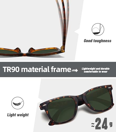 Image of MEETSUN Polarized Sunglasses for Women Men Classic Retro Square Frame Driving Sun Glasses UV Protection