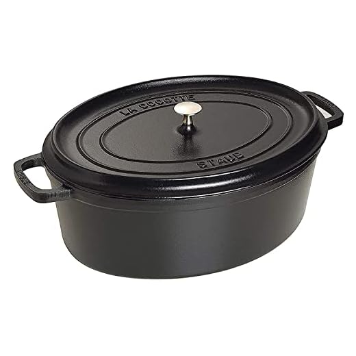 Gioie e dolori delle pentole 5 STAUB Casseruola Ovale, 31 cm, Nero