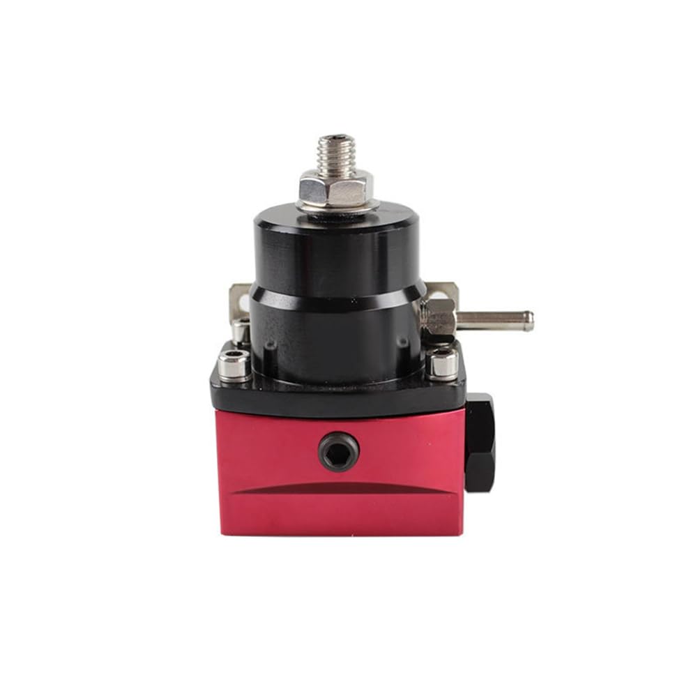 Osmond Régulateur de Pression de Carburant Réglable Universel avec Manomètre + Tuyau de Conduite de Carburant AN6 + Kit D'Extrémité de Raccords