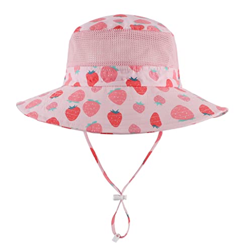 Image of Home Prefer UPF50+ Wide Brim Sun Hat Boys Girls Sun Protection Hat Zoo Beach Swim Safari Bucket Hat for Baby Toddler Kid