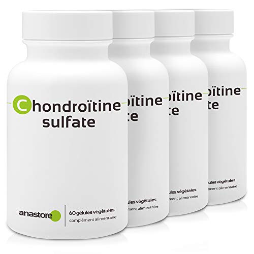 Anastore - CHONDROÏTINE SULFATE * PACK 3+1 GRATUIT * 400 mg / 240 gélules * Articulations (douleurs articulaires, inflammation)