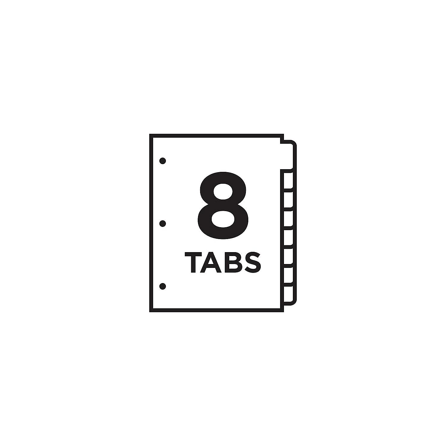 Avery 11133 Ready Index TOC Dividers, Tabs 1-8, Letter Size, Colors, 8 Tabs/ST - Image 8