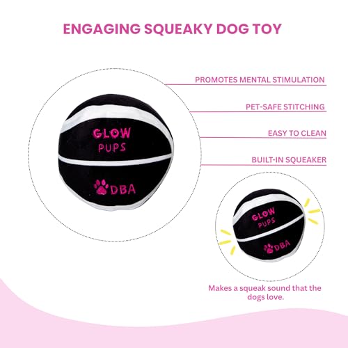 Juguete para perros Glow Pups balón de básquet grande miniatura 5