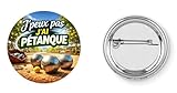 Envoi rapide et soigné Badge broche pins J\'PEUX PAS J\'AI PÉTANQUE BOULISTE PÉTANQUEUR SPORT petit cadeau de noël 37mm handmade cadeau humour