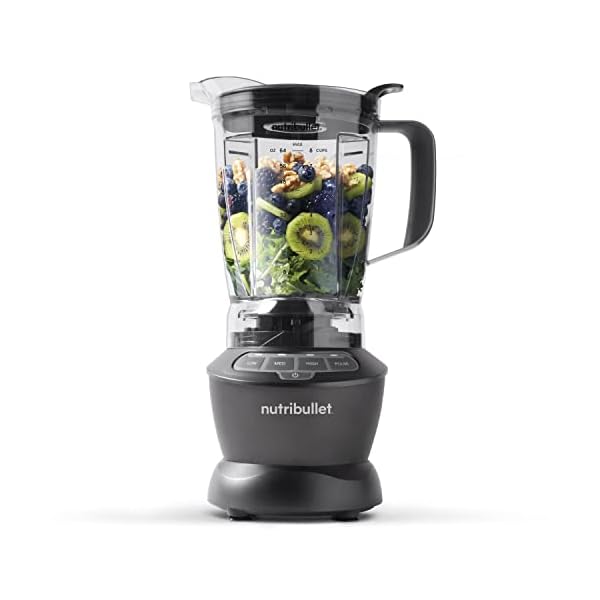 nutribullet Blender op ware grootte, elektrische blender, multifunctionele hakmolen, professionele hakmolen, 1200 watt vermogen, BPA-vrije kan van 1,8 l, NBF400DG