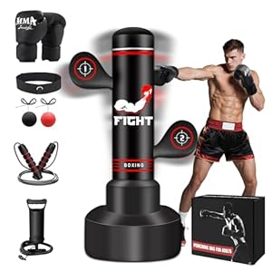 Upgraded Heavy Freestanding Punching Bag for Adults Teens, 70” Standing Punching Bag Kicking Bag Heavy Bag, Women Men Kickboxing Bags for Training MMA Fitness Home Gym