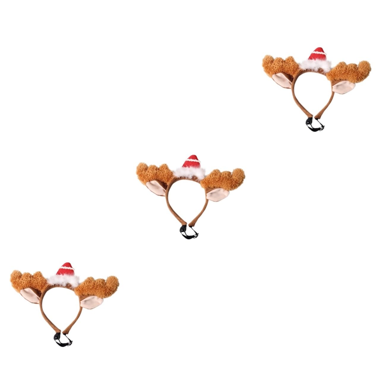 Bandeau de Noël pour animaux de compagnie en peluche courte douce, confort premium