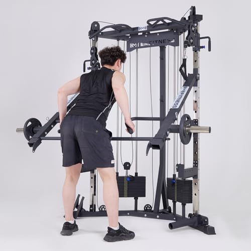 Image of Cable Crossover Exercise Machine for Home & Commercial Gym, Functional Training Center with Dual Weights Stack for Cable Workout