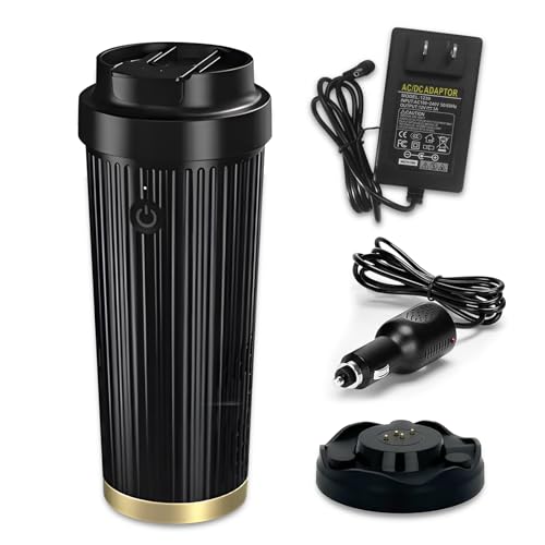 Image of Yesinaly 2 in 1 Smart Car Cup Cooler and Heater, Keep Drink Cold or Hot Beverage Coffee Water and Milk Warmer & Cooling Cup with Lid for Office, Home, Travel and Car