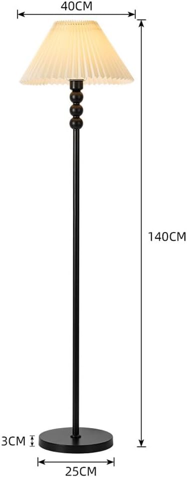 フロアスタンド 木製 プリーツシェード