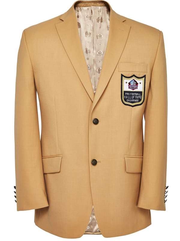 Mens Football Hall of Fame Gold Blazer Coat