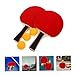 BIUDECO Table Tennis Racket Set with Comfortable Grip Lightweight Design and Durable Paddles Training and Match Play