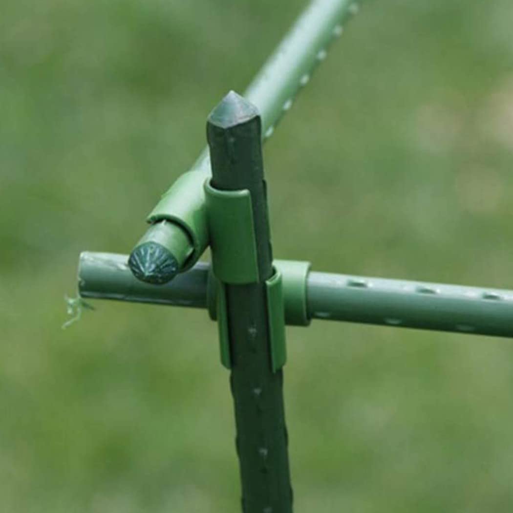 RANRAO 50 connettori per traliccio per piante, in plastica, per aste fisse da giardino, 11 mm