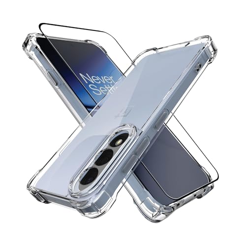 Image of Back Cover Case + Screen Protector for OnePlus Nord 5 5G | Transparent Mobile Phone Back Case Cover for OnePlus 1+ Nord 5 5G | One Plus Nord5 5G TPU Transparent Back Cover Case