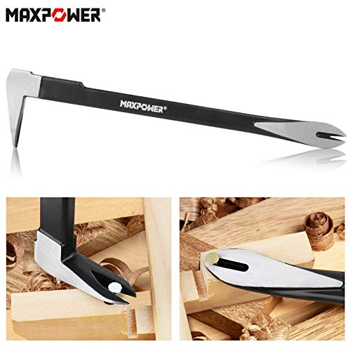 MAXPOWER Pry Bar/Nail Puller Set 4-Piece, 300mm Crowbar Claw Nail Puller, 260mm Wonder Pry Bar Wrecking Bar, 190mm Mini Utility Bar and 250mm Carpenters Pincer 3 MAXPOWER Pry Bar/Nail Puller Set 4-Piece, 300mm Crowbar Claw Nail Puller, 260mm Wonder Pry Bar Wrecking Bar, 190mm Mini Utility Bar and 250mm Carpenters Pincer - Image 3