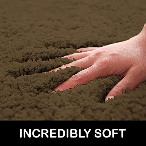 Image of Flooring India Co Newman Carpet 2500 GSM Super Soft Anti Skid Area Rugs for Home Decor, Bedroom (4x6 Feet, Coffee)