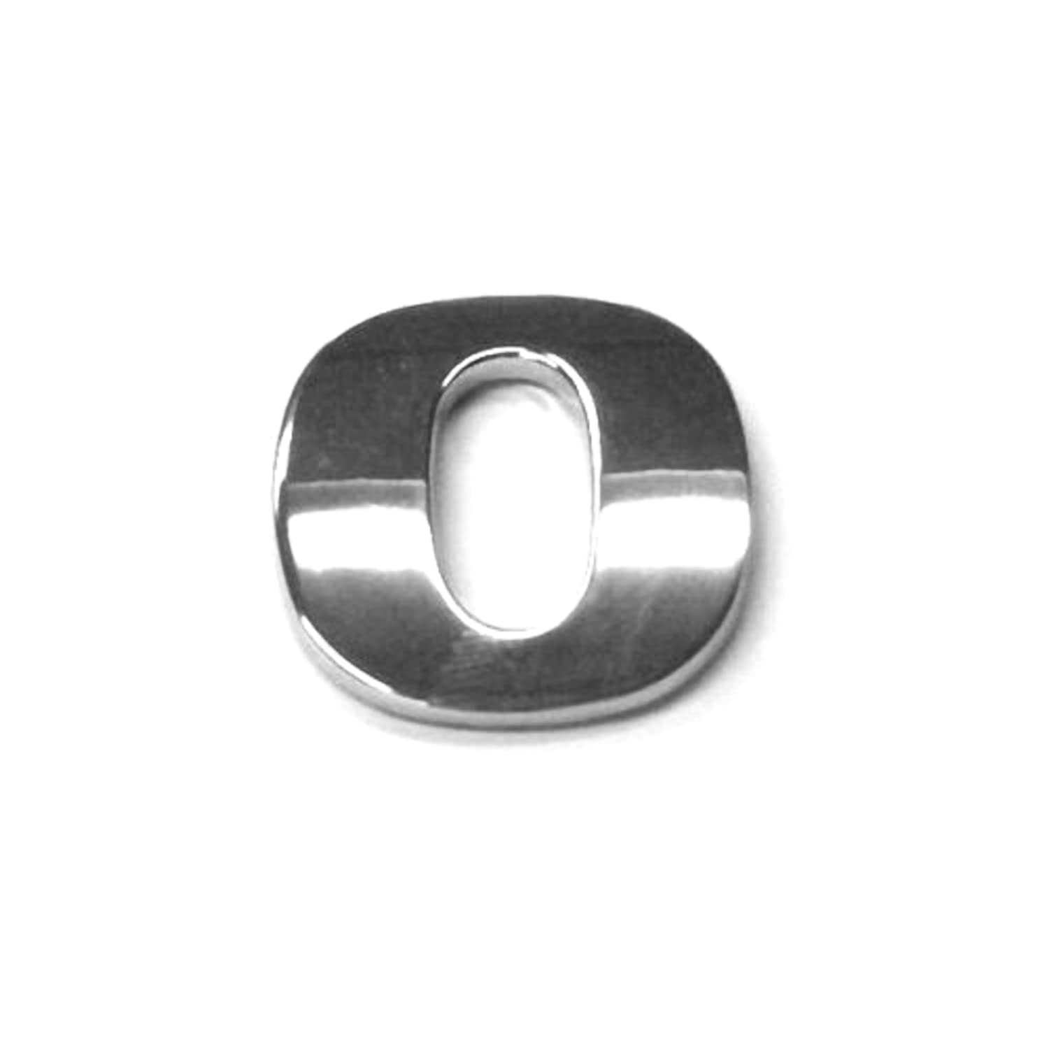 Chrome Letters Digits Numbers Signs Self Adhesive 3D Emblem Decal Badge Sticker for Car Van Home Decor - Letter O