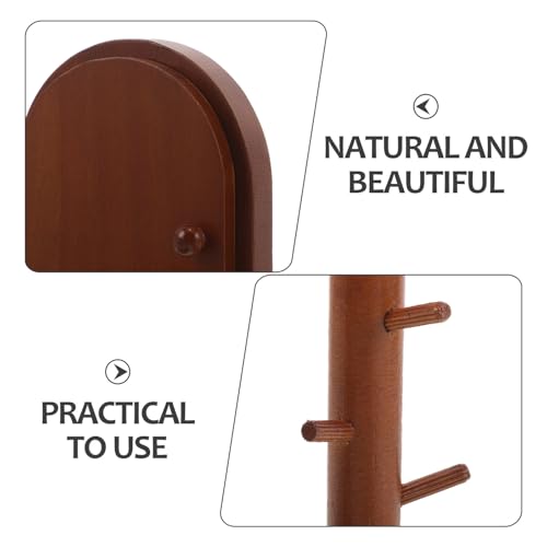 Cubierta de interruptor de madera maciza rústica protector enchufe retro 4