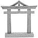 BESTonZON Miniature Japanese Torii Doll Gate Shrine Mini House Gate Fairys Garden Zen Garden Micro Landscape Ornament Aquarium Fish Tank Decor