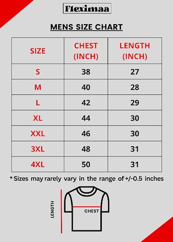 FLEXIMAA Men's Cotton Polo Neck Half Sleeve T-Shirt