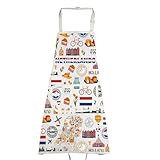 VAMSII Netherlands Souvenir Holland Travel Kitchen Chef Cooking Aprons Dutch Honeymoon Gift Amsterdam Souvenir Gift (NetherlandsApron)